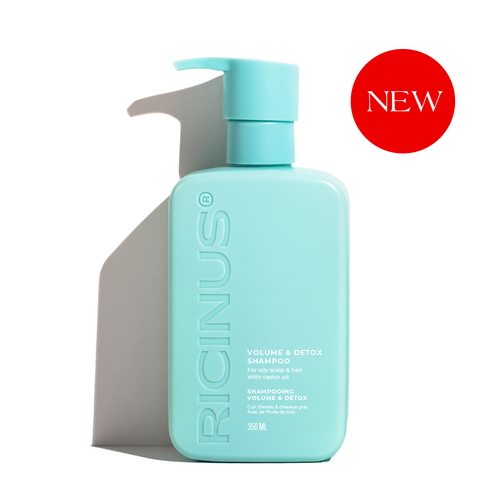 Volumiserende en ontgiftende shampoo met ricinusolie